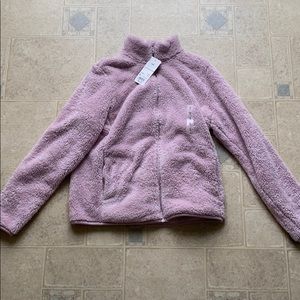 Uniqlo Women Fluffy Yarn Fleece Full Zip Jacket